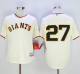 San Francisco Giants #27 Juan Marichal Cream Cool Base Stitched MLB Jersey