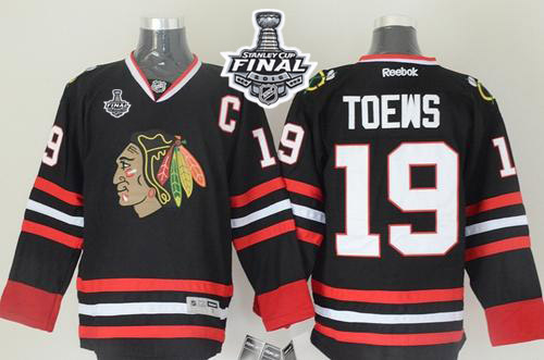 Chicago Blackhawks #19 Jonathan Toews Black 2015 Stanley Cup Stitched NHL Jersey