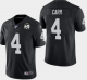 Men's Nike Las Vegas Raiders #4 Derek Carr 100th and 60th Anniversary Vapor Limited Black Jersey