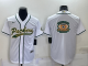 Men's Green Bay Packers Blank White Stitched Baseball Cool Base Jersey