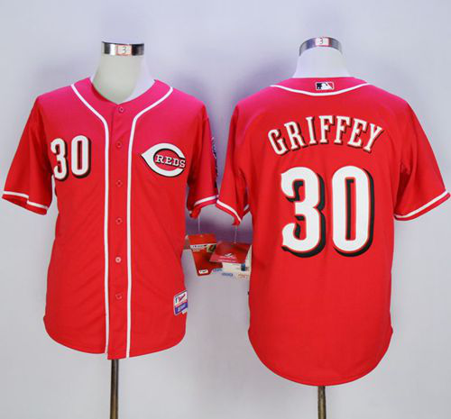 Cincinnati Reds #30 Ken Griffey Red Cool Base Stitched MLB Jersey