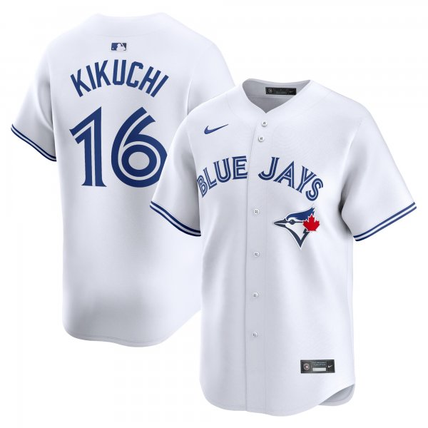 Men's Toronto Blue Jays #16 Yusei Kikuchi Nike White Home Limited Player Jersey