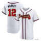 Men's Atlanta Braves #12 Sean Murphy 2022 White/Gold Program Flex Base Stitched MLB Jersey