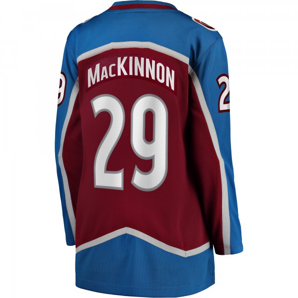 Women's Colorado Avalanche Nathan MacKinnon Fanatics Maroon Home Breakaway Player Jersey