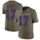 Nike Buffalo Bills #17 Josh Allen Olive Youth Stitched NFL Limited 2017 Salute to Service Jersey