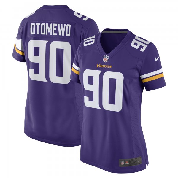 Women's Minnesota Vikings Esezi Otomewo Nike Purple Game Player Jersey