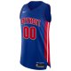 Men's Detroit Pistons Nike Blue Custom Jersey - Icon Edition