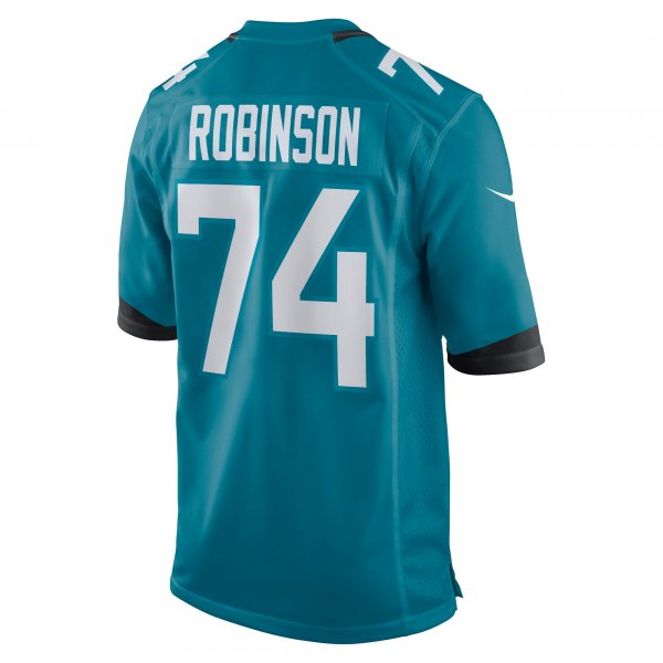 Men's Jacksonville Jaguars Cam Robinson Nike Teal Game Jersey