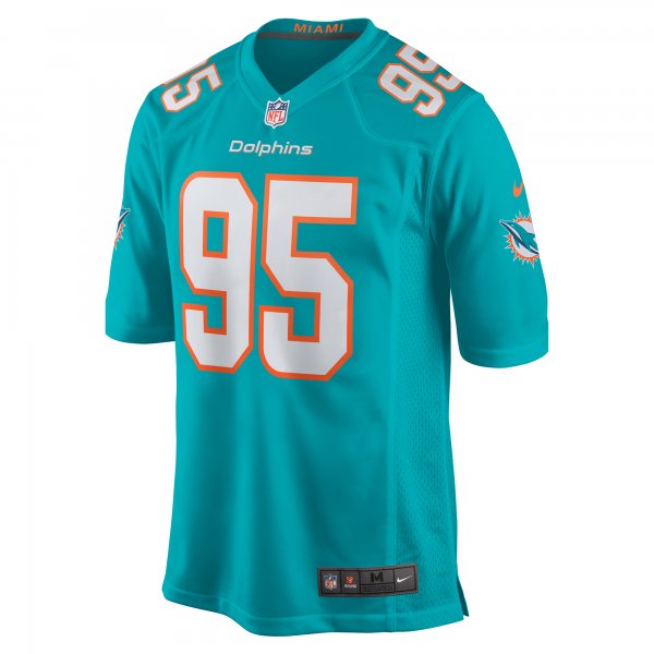 Men's Miami Dolphins Byron Cowart Nike  Aqua  Game Jersey