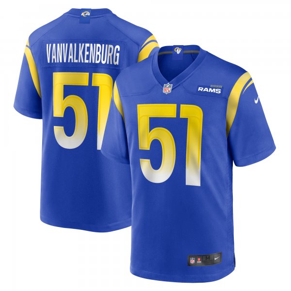 Men's Los Angeles Rams Zach VanValkenburg Nike Royal Team Game Jersey