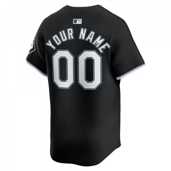 Men's Chicago White Sox  Nike Black  Alternate Limited Custom Jersey