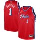 Youth Philadelphia 76ers James Harden Jordan Brand Red Swingman Jersey - Statement Edition