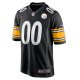 Men's Pittsburgh Steelers Nike Black Game Custom Player Jersey