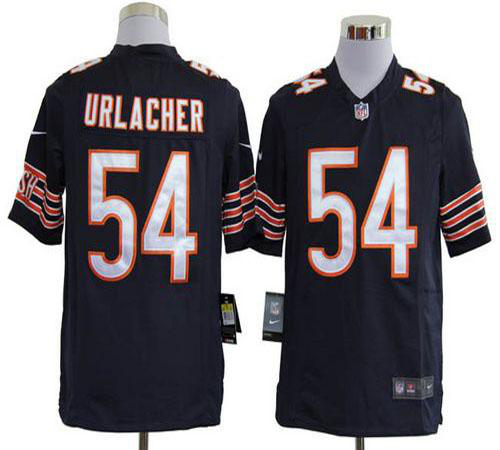 Nike Chicago Bears #54 Brian Urlacher Navy Blue Team Color Men's Stitched NFL Game Jersey