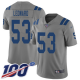 Indianapolis Colts #53 Darius Leonard Gray Men's Stitched NFL Limited Inverted Legend 100th Season Jersey