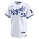 Men's Kansas City Royals Brady Singer Nike White Home Limited Player Jersey