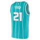 Men's Charlotte Hornets JT Thor Fanatics Teal Fast Break Replica Jersey - Icon Edition