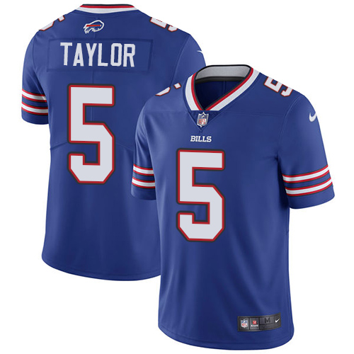 Men's Nike Buffalo Bills #5 Tyrod Taylor Royal Blue Team Color Stitched NFL Vapor Untouchable Limited Jersey