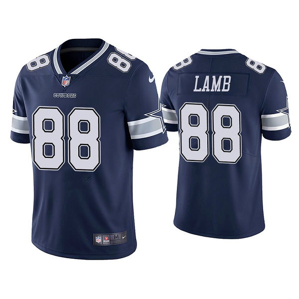 Men's #88 CeeDee Lamb Dallas Cowboys Navy 2020 NFL Draft Vapor Limited Jersey