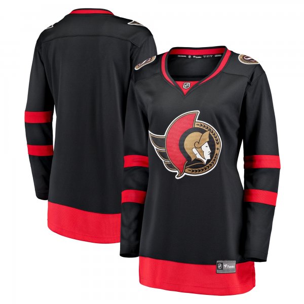 Women's Ottawa Senators Fanatics Black Home Breakaway Jersey