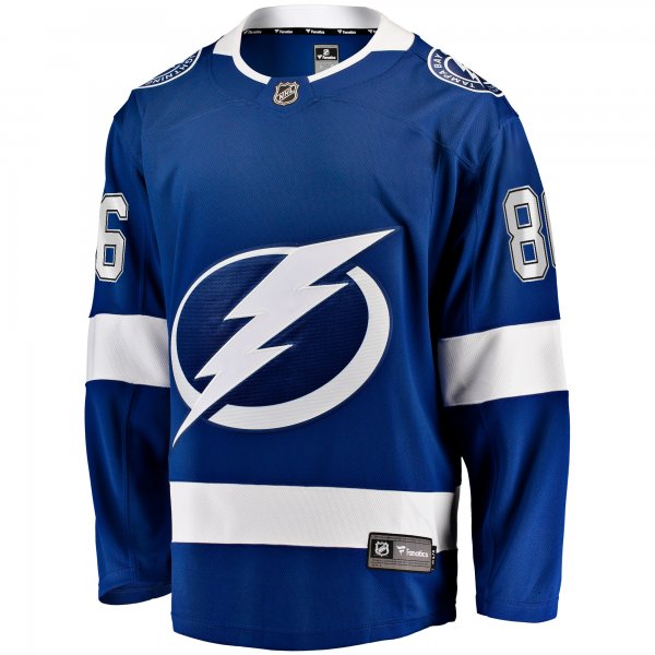 Men's Tampa Bay Lightning Nikita Kucherov Fanatics Blue Home Breakaway Jersey