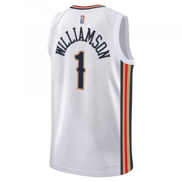 Youth New Orleans Pelicans Zion Williamson Nike White Swingman Jersey - City Edition