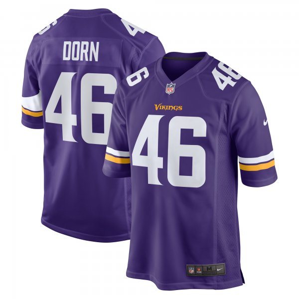 Men's Minnesota Vikings Myles Dorn Nike Purple Game Jersey