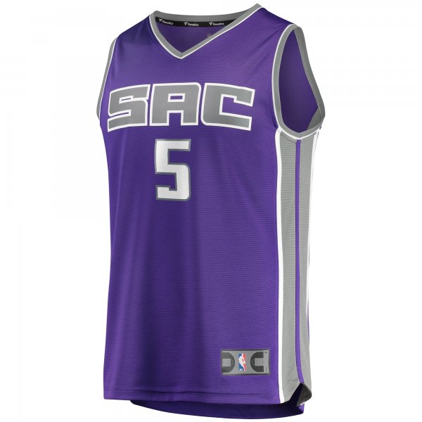 Men's Sacramento Kings De'Aaron Fox Fanatics Purple Fast Break Player Replica Jersey - Icon Edition