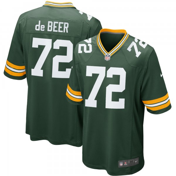 Youth Green Bay Packers Gerhard de Beer Nike Green Game Jersey