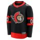 Men's Ottawa Senators Fanatics Black Home Custom Breakaway Jersey