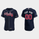 Custom Atlanta Braves 2021 World Series MLB Flexbase Jersey - Navy