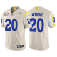 Eric Weddle Super Bowl LVI Bound Los Angeles Rams Bone #20 Elite Limited Jersey