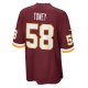 Men's Washington Football Team Shaka Toney Nike Burgundy Game Jersey