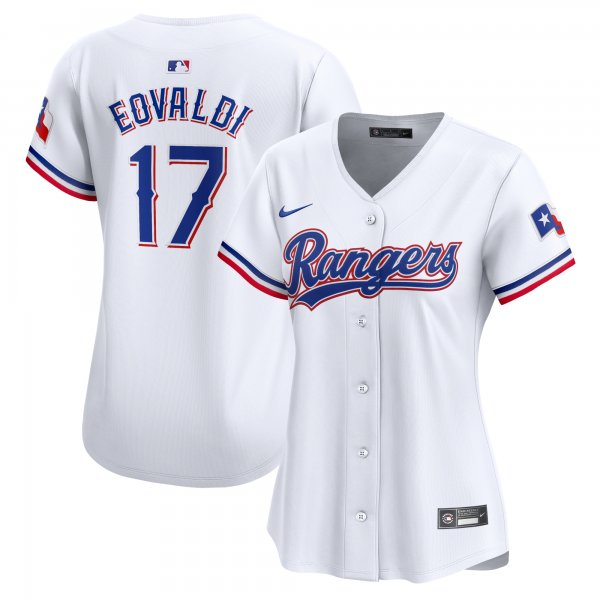 Women's Texas Rangers Nathan Eovaldi Nike White Home Limited Player Jersey