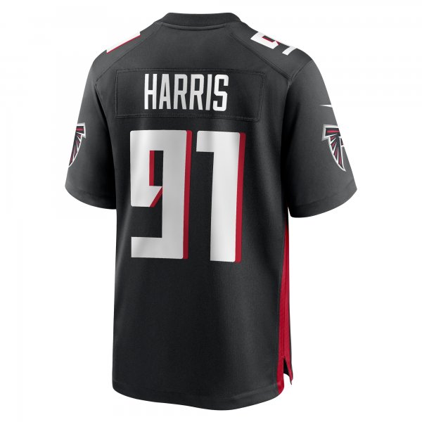 Men's Atlanta Falcons Demone Harris Nike  Black  Game Jersey