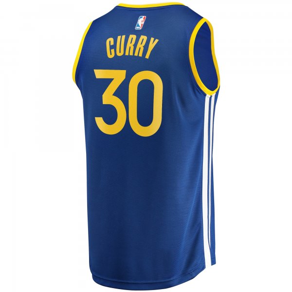 Men's Golden State Warriors Stephen Curry Fanatics Blue Fast Break Replica Jersey - Icon Edition