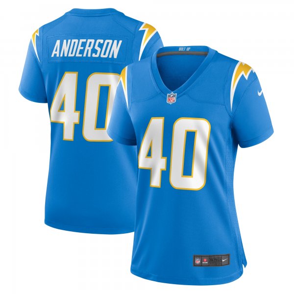 Women's Los Angeles Chargers Stephen Anderson Nike  Powder Blue  Game Jersey