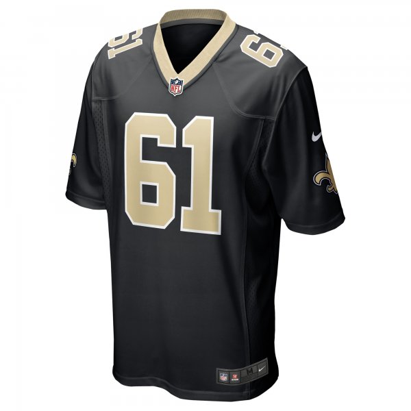 Men's New Orleans Saints Drew Desjarlais Nike Black Game Player Jersey