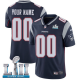 Men's Nike NFL New England Patriots Customized Limited Home Navy Blue Vapor Untouchable Super Bowl LII Jersey