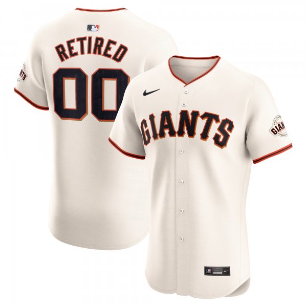 Men's San Francisco Giants Nike Cream Home Elite Pick-A-Player Retired Roster Jersey