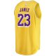 Men's Los Angeles Lakers LeBron James Fanatics Gold Big & Tall Fast Break Player Jersey - Icon Edition