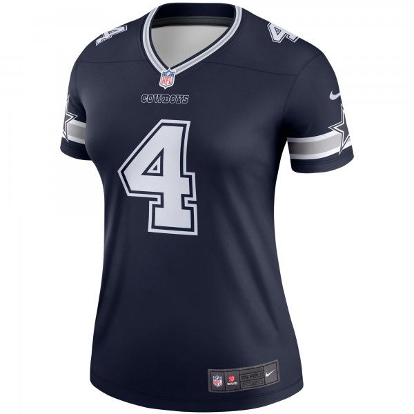 Women's Dallas Cowboys Dak Prescott Nike Navy Legend Player Jersey