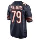 Men's Chicago Bears Austen Pleasants Nike  Navy  Game Jersey