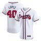 Men's Atlanta Braves Reynaldo Lopez Nike White Home Elite Player Jersey