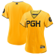 Women's Pittsburgh Pirates #blank Nike Gold 2023 City Connect Cool Base Jersey