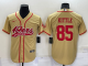 Men's San Francisco 49ers #85 George Kittle Stitched Baseball Cool Base Jersey