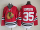 Men's Chicago Blackhawks #35 Tony Esposito Red/White Throwback NHL Jersey