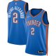 Unisex Oklahoma City Thunder Shai Gilgeous-Alexander Nike Blue Swingman Jersey - Icon Edition