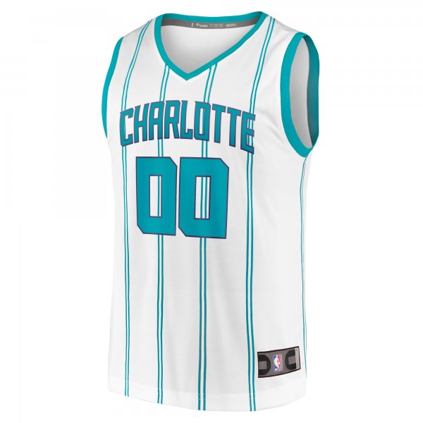 Youth Charlotte Hornets  Fanatics White Fast Break Replica Custom Jersey - Association Edition