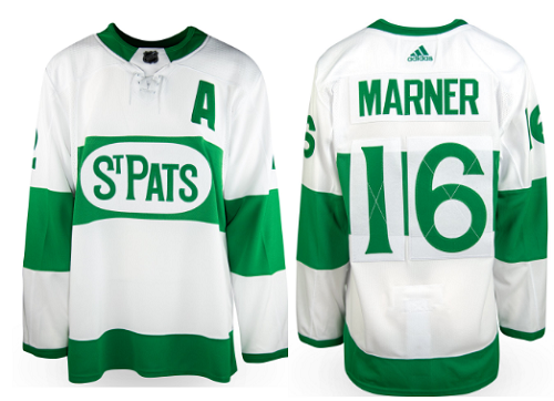 Men's Adidas Toronto Maple Leafs #16 Mitchell Marner White St. Pats Adidas Player Jersey